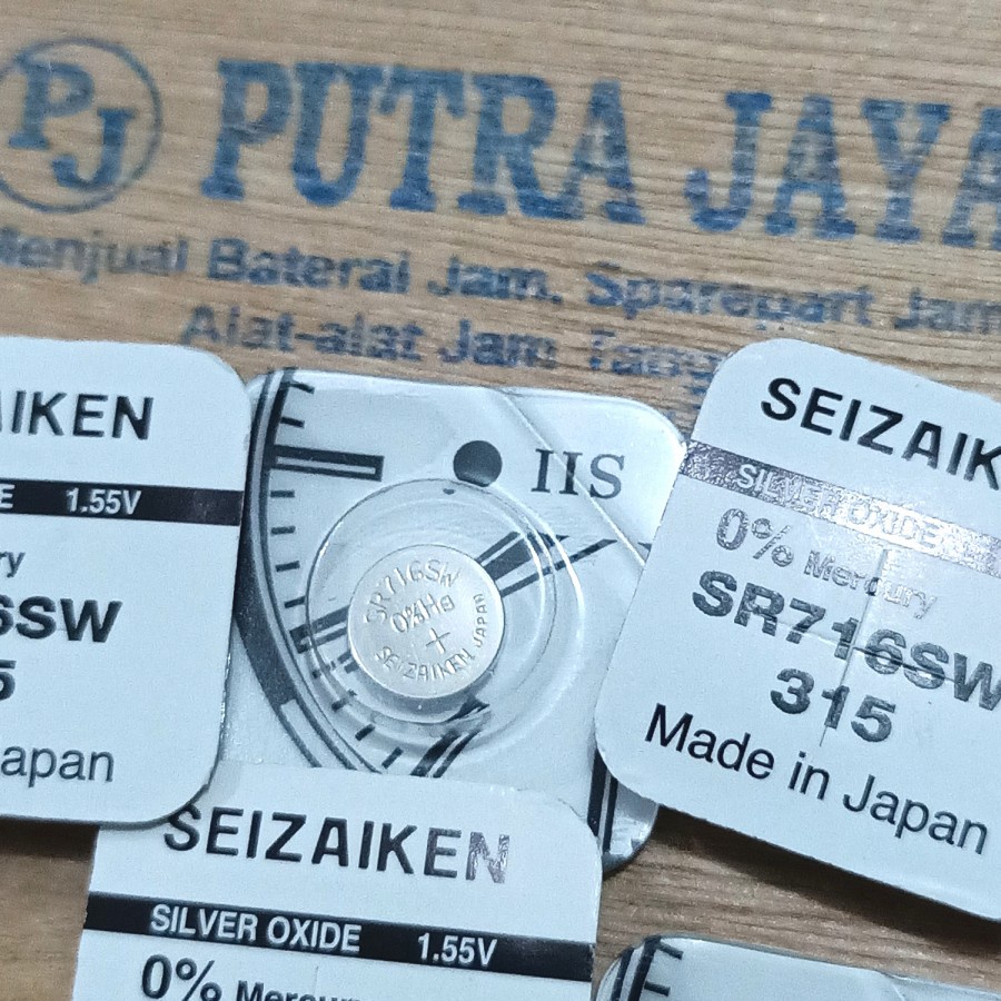 BATERAI SR 716 SW / 315 ORIGINAL SEIZAIKEN BATRE JAM TANGAN ORIGINAL MADE IN JAPAN HARGA PER BIJI - SINGLE PACK