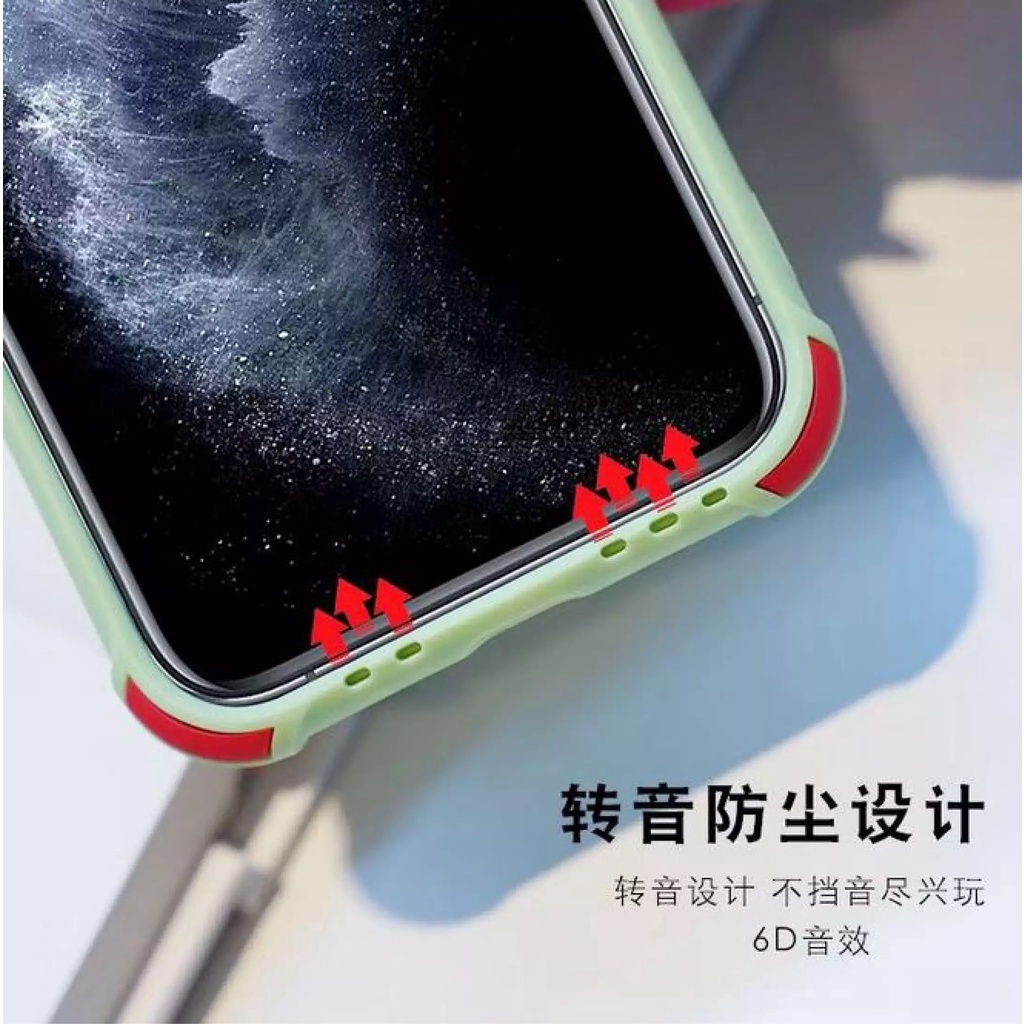 Soft Case Crack Macaron 2Tone Xiaomi Redmi Note 8 Pro Dengan Bumper Protect Pelindung Camera