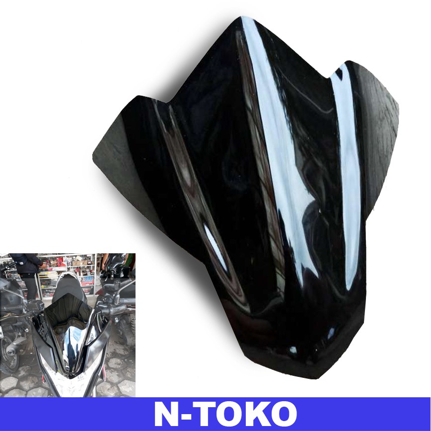 Visor Motor Sonic 150R Batman Hitam Winsil Windshield Kaca Depan