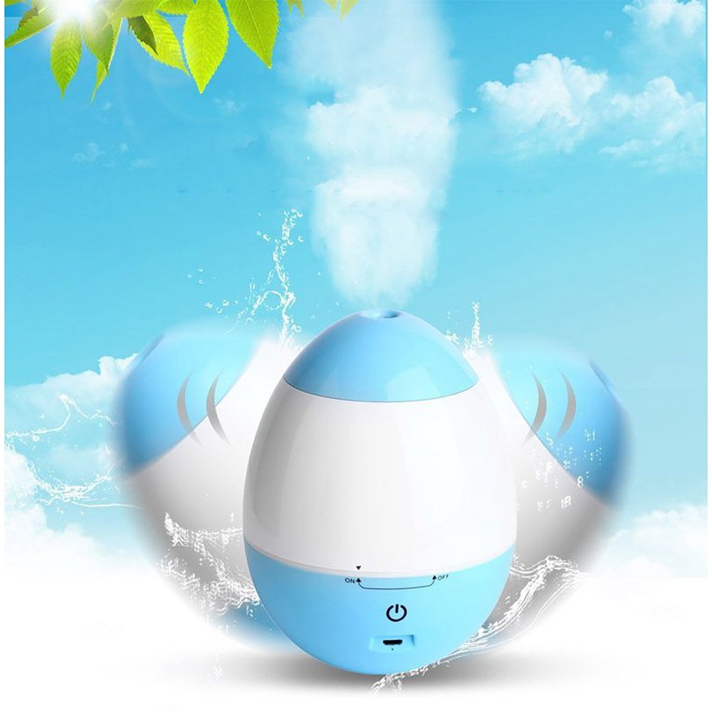 USB Portable Egg Shape Tumbler Ultrasonic Cool Mist Humidifier 150ml Mini Air Purifier with Whisper