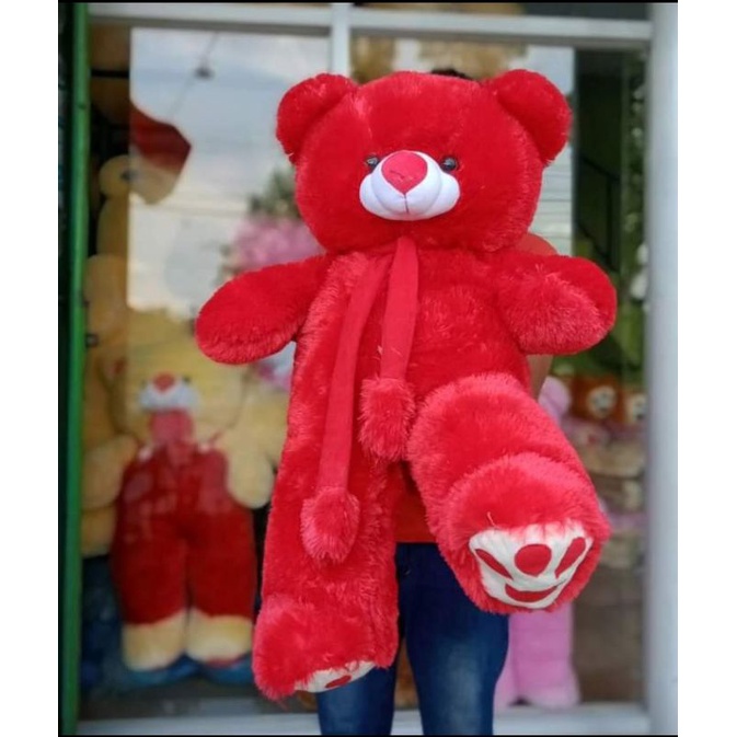 boneka beruang teddy bear syal telapak jumbo