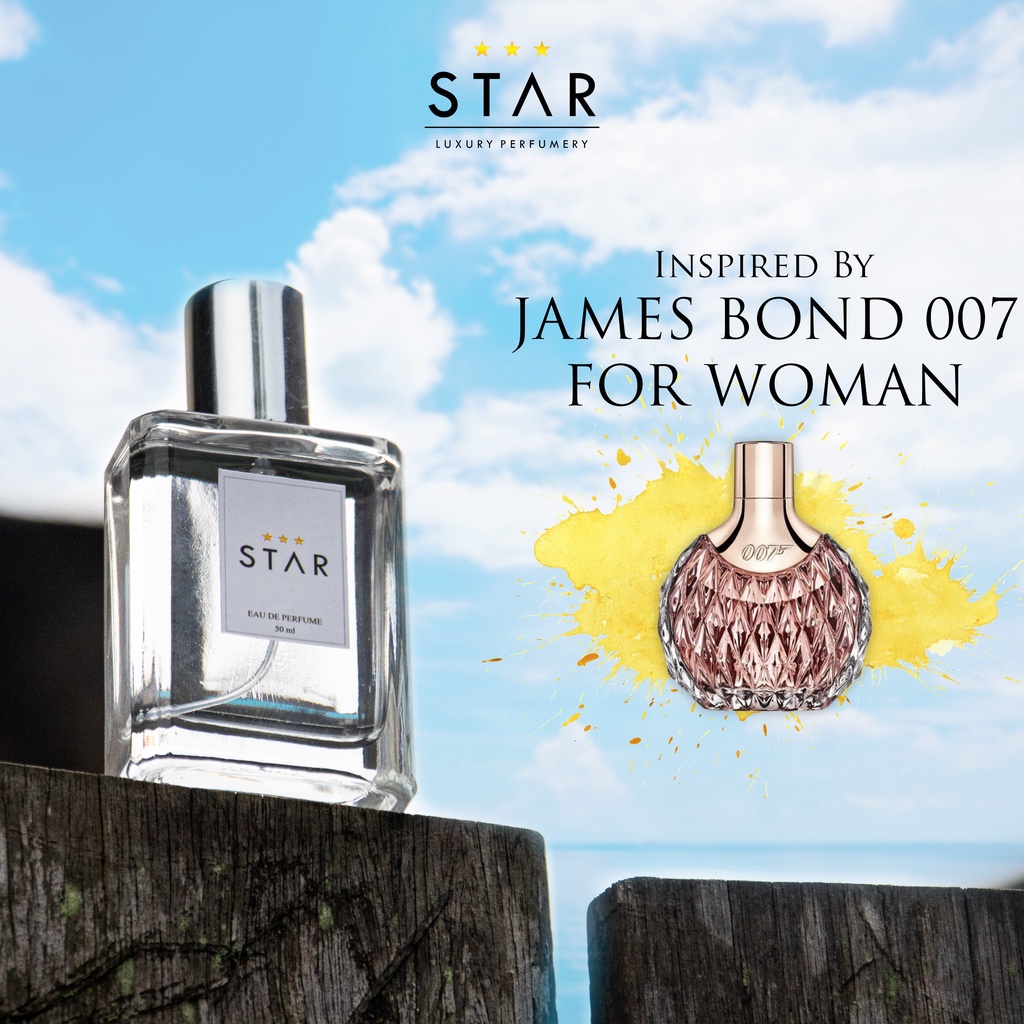 PARFUM WANITA TAHAN LAMA 24 JAM ORI TERWANGI AROMA JAMES BOND 007 FOR WOMAN / FARFUM PEMIKAT COWOK /