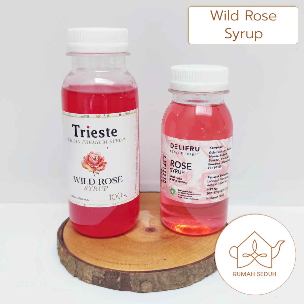 

100mL Trieste Wild Rose Syrup - Sirup Bunga Rose Mawar Premium