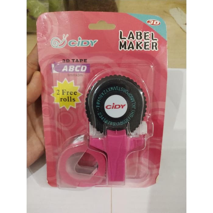 Ready CIDY dymo embossing label maker - Cokelat