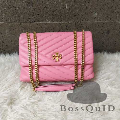 Tory Burch Kira Chevron Convertible Shoulder Bag - Pink City