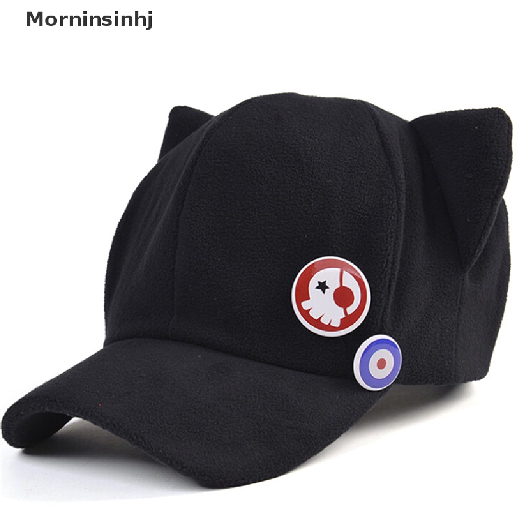 Mornin Anime Neon Genesis Evangelion EVA Asuka Langley Soryu Telinga Kucing Polar Fleece Cosplay Topi