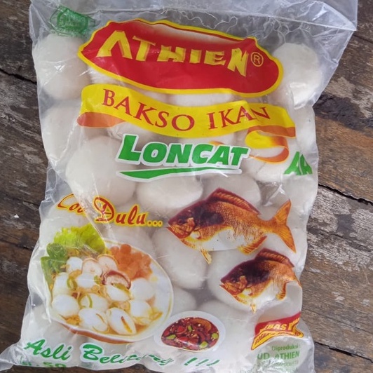 

Bakso Ikan Loncat ATHIEN per Bungkus isi 50 Butir/ Bakso Ikan AA/ Bakso Ikan Belitung/ Baso Ikan Super/ Baso Ikan Loncat