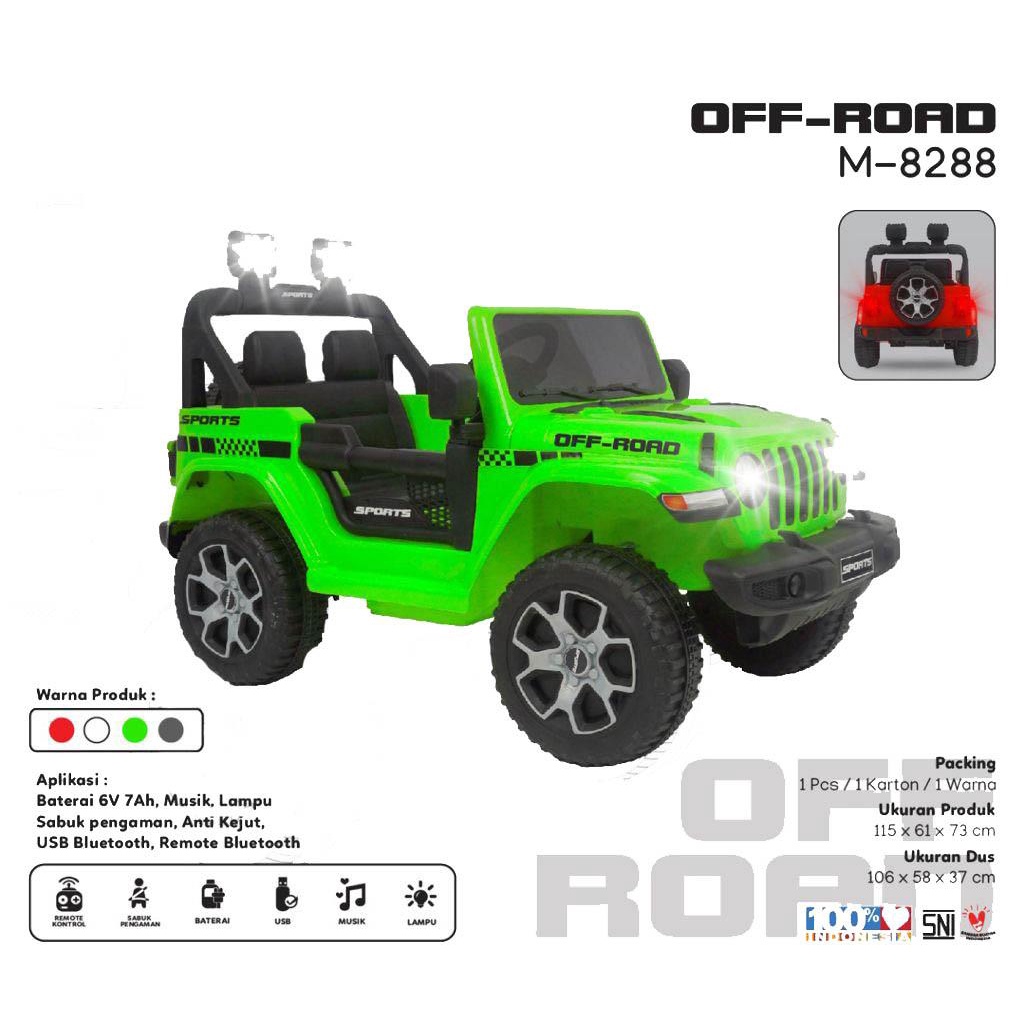 Mainan Mobil Aki PMB/Mobil Aki Anak/Mobil Aki OFF ROAD 8288