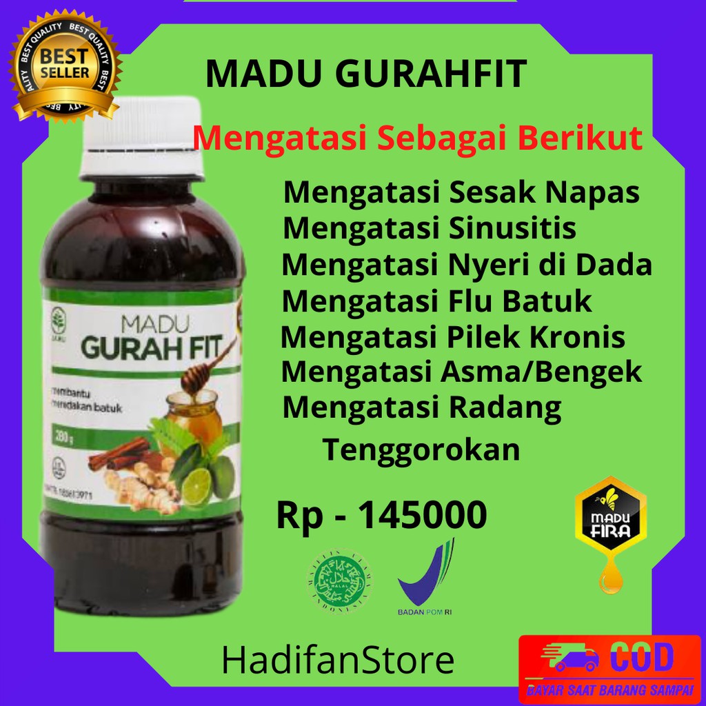 

Madu GurahFit Obat Flu Batuk Gurahfit Obat Herbal Sakit Tenggorokan Sesak Nafas Sinusitis Asma Ampuh