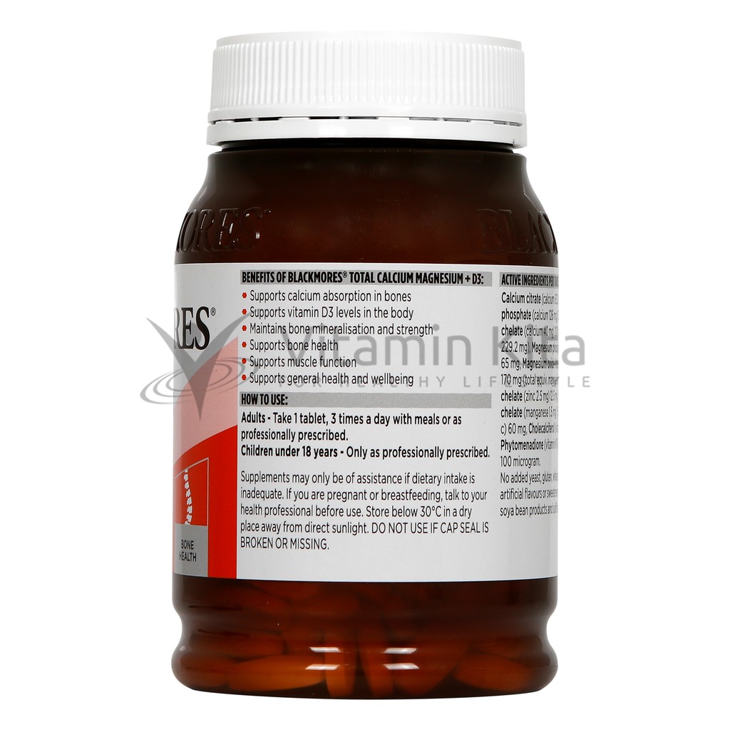 Blackmores Total Calcium Magnesium + D3 (200 Tab)