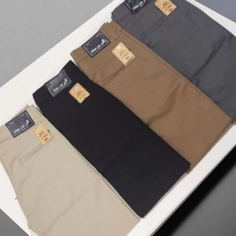 Grade A Premium Celana Chino Twill Scoth pria panjang celana Chino celana kantor celana kerja