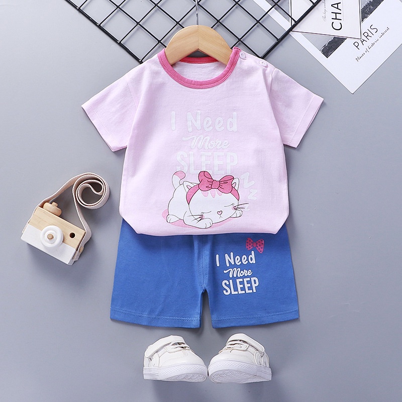 Setelan baju dan celana anak import bahan berkualitas unisex cowok cewek ukuran lengkap