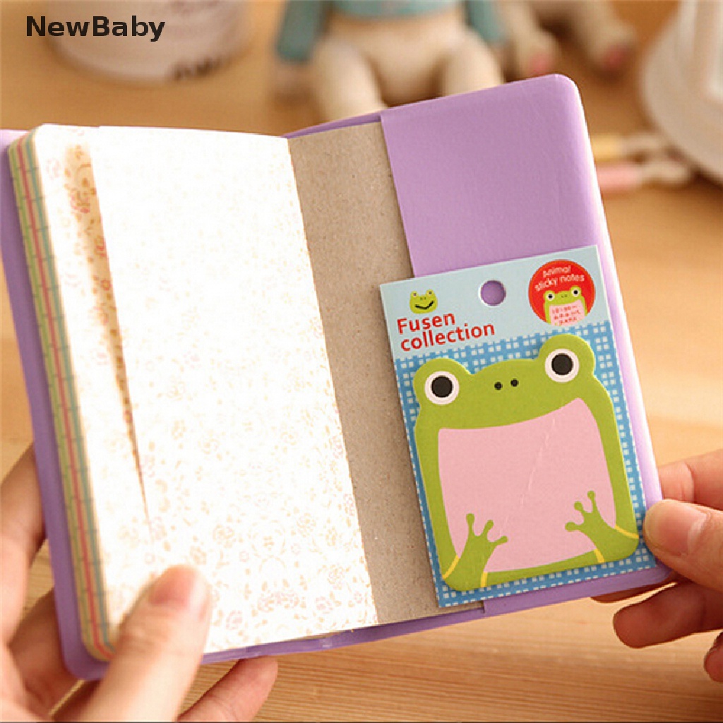 NewBaby 8Pcs Animal Cat Panda Cute Kawaii Sticky Notes Memo Pad School Supplies Hot Sale ID