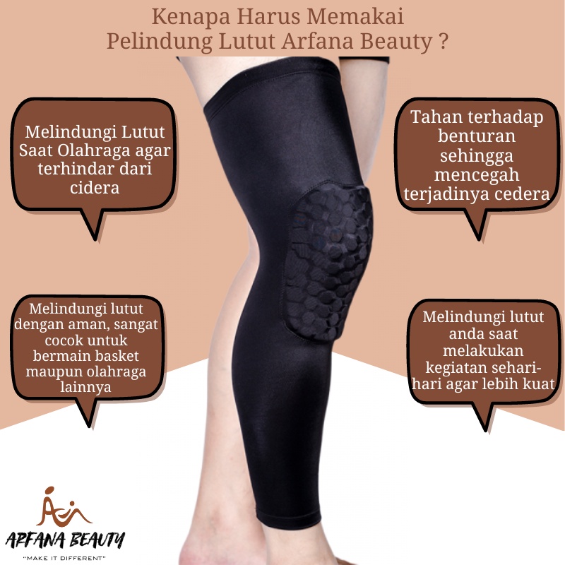 Pelindung Lutut Olahraga Deker Pelindung Lutut Futsal Olahraga Anti Cedera Knee Pad Leg Sleeve