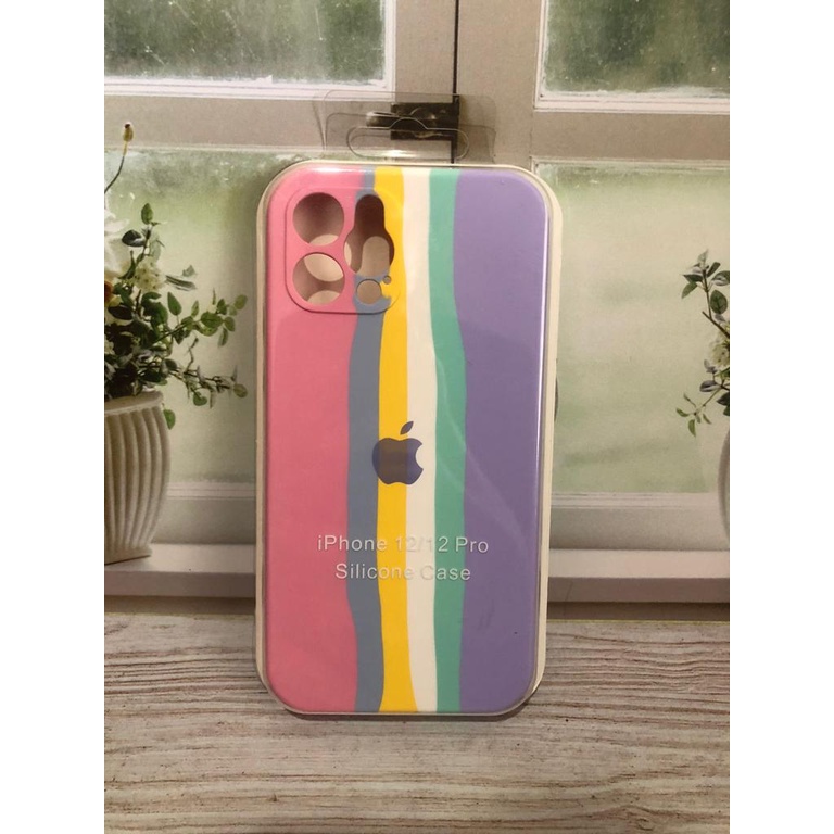 CASE IPHONE 12 PRO SILIKON CASE NEW RAINBOW COVER