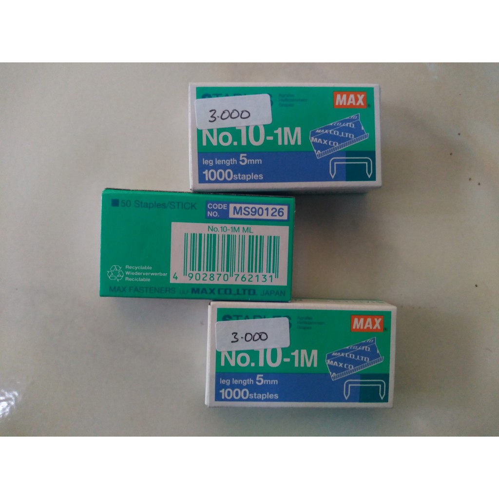 

Isi Staples Max No.10