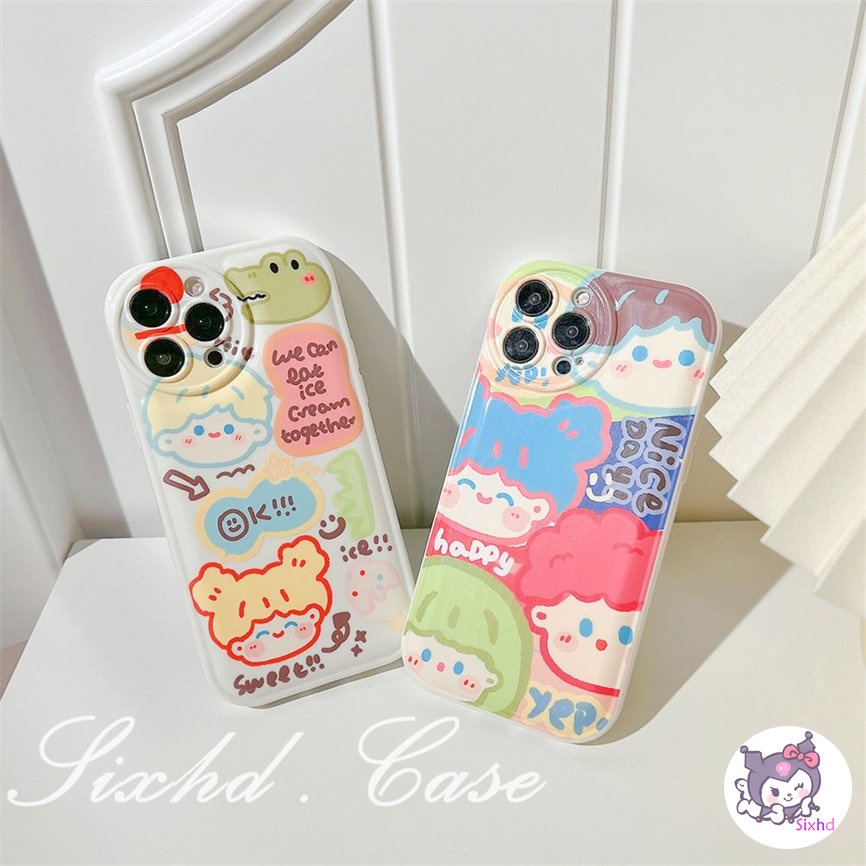 Redmi 12C 10C 10A 10 9C 9A 9T 9 Redmi Note 12 11 11s 10 9 8Pro Xiaomi 12X Mi 11Lite 11T 10T Poco F3 X3 X4Pro Cute Couple Doodle Air Cushion Phone Case Soft TPU Shockproof Protective Cover