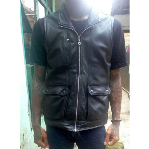 Jaket Kulit asli Rompi