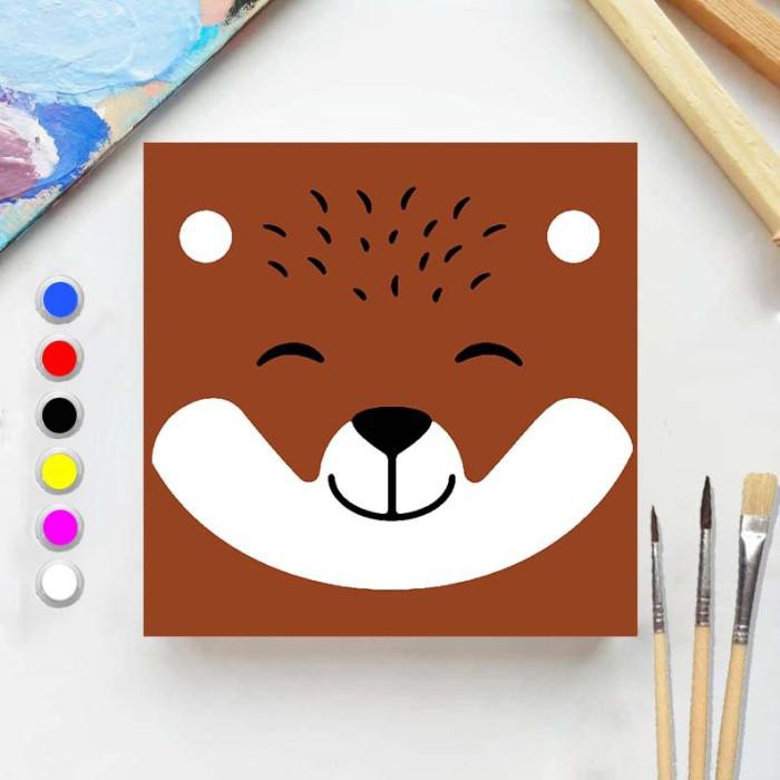 

Art / Paint By Number Animal Rabbit 20X20 Wooden Painting Kit/Set Melukis - Animal Otter