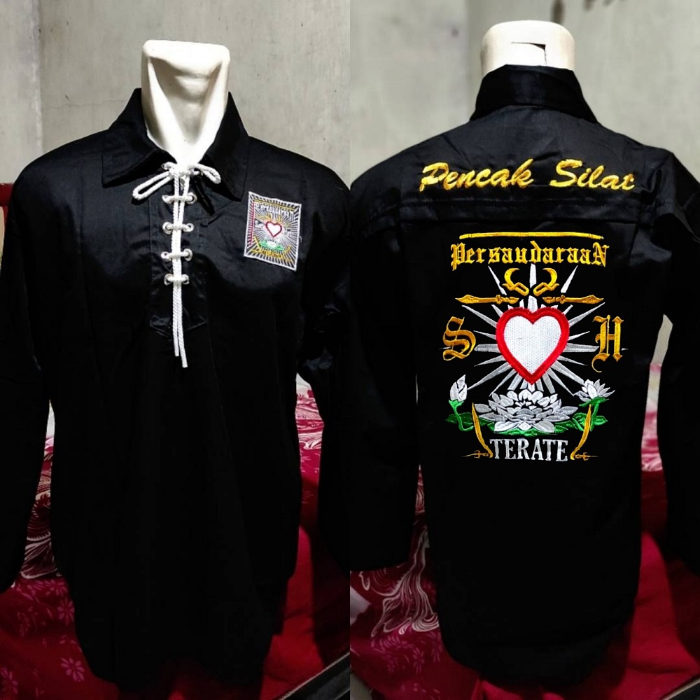 SAKRAL WARGA PSHT BORDIR-SAKRAL PSHT BORDIR-BAJU SILAT-ATASAN SAKRAL PSHT NAGATA