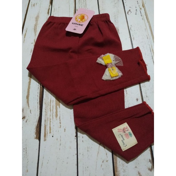legging anak wayne marun