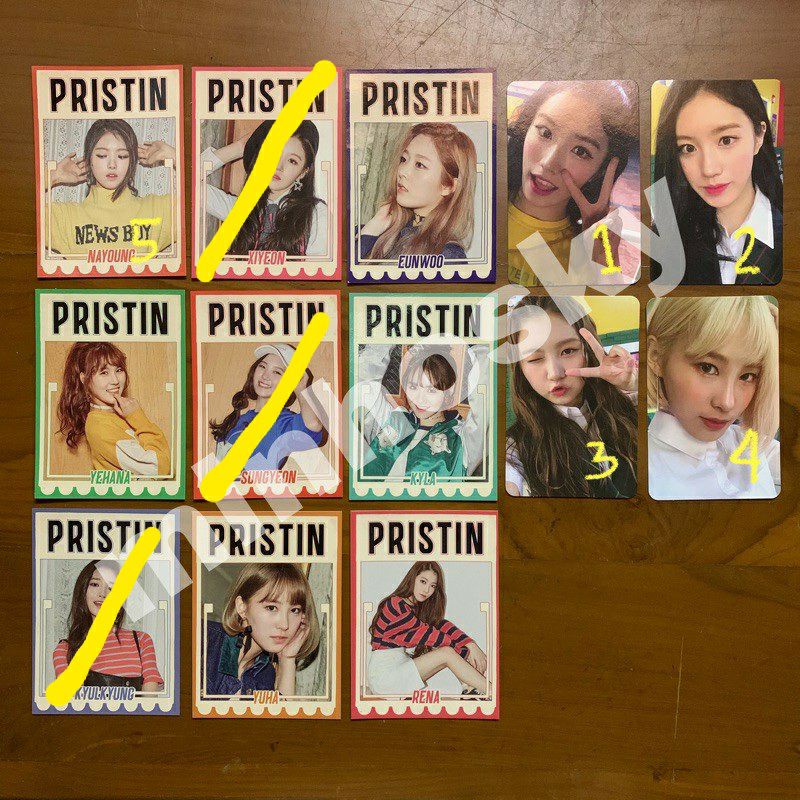 Hi Pristin Profile Card Photocard Wee Woo XIYEON NAYOUNG KYULKYUNG RENA YUHA EUNWOO SUNGYEON KYLA