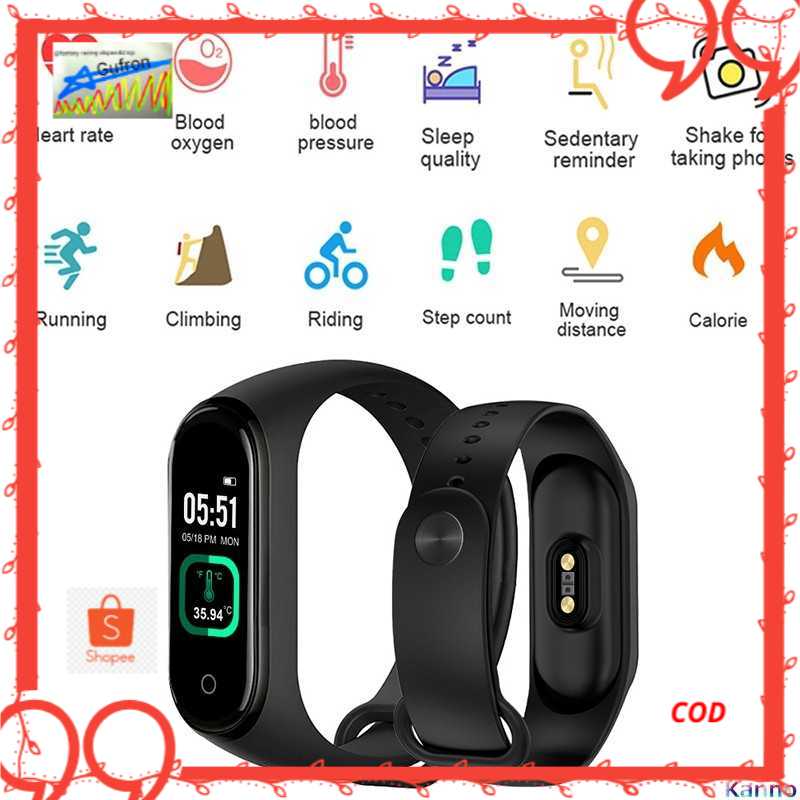 SKMEI Smartwatch Sport Tracker Heartrate Termometer - 4 Pro