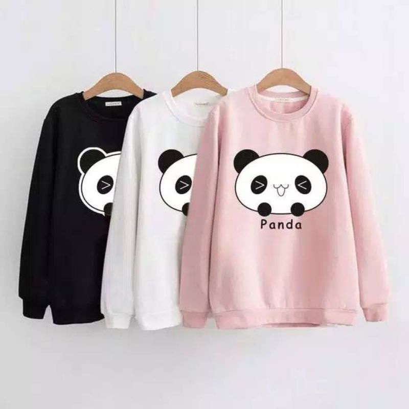 Medan Termurah Kaos lengan panjang lucu panda/Kaos cantik bentuk sweater