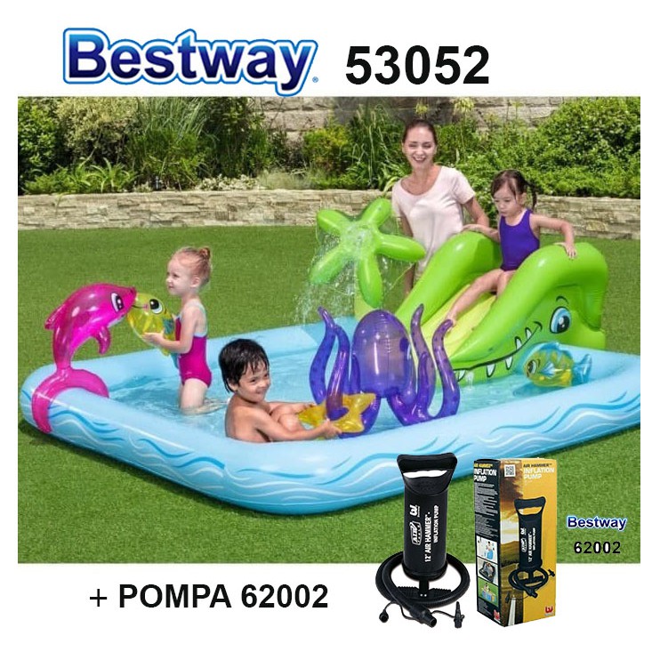 Bestway Kolam Renang Bermain Anak Fantastic Aquarium Play Pool Bestway 53052 - Pompa Angin / Listrik