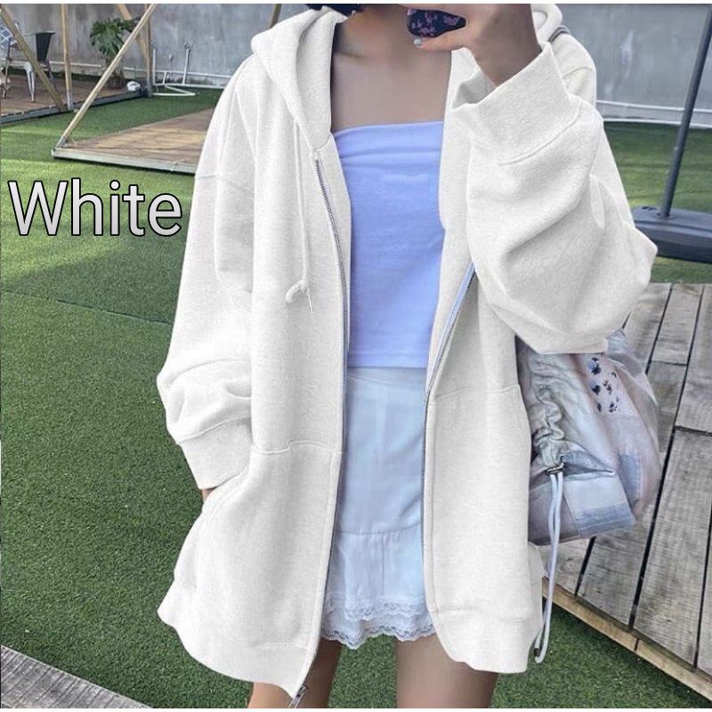 Jaket Wanita - SONYA ZIPPER XXL Sweater Wanita Jaket Hoodie Wanita Bahan Fleece Size XXL