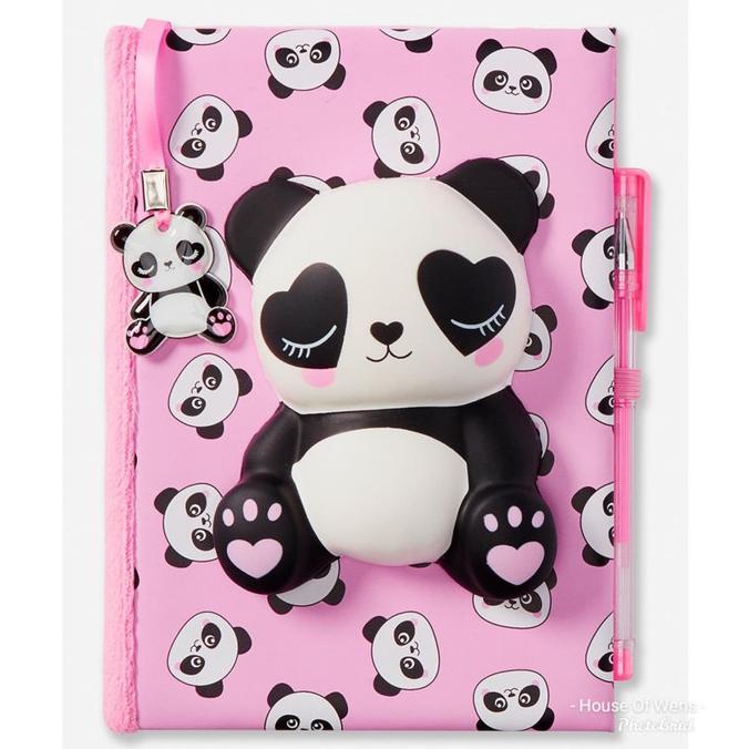 

JUSTICE PANDA SQUISHY DIARY INCLUDE PEN - DIARY PANDA JUSTICE