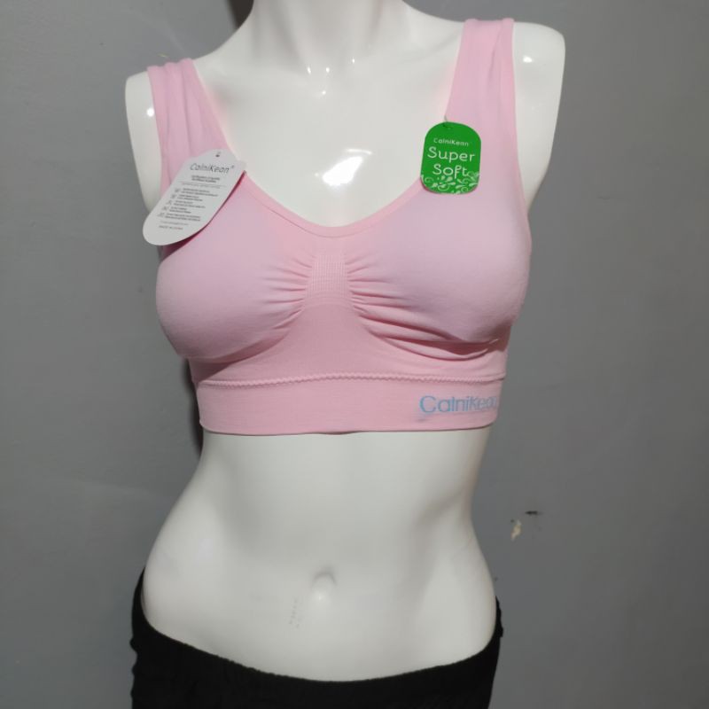 Sport bra super soft 3 baris  kaitan belakang