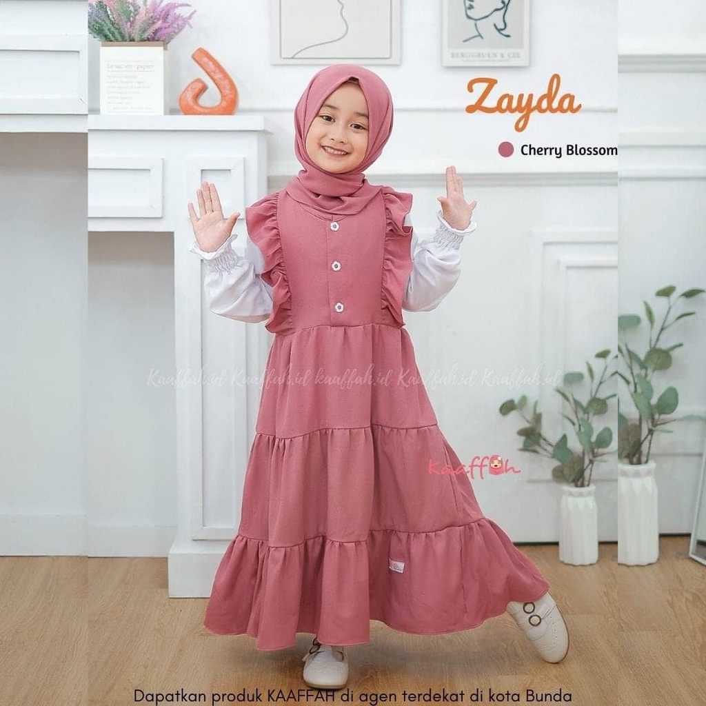 Terlaris Gamis Anak / Pakain Muslim Anak  Perempuan  Bahan Katun Jepang Merk