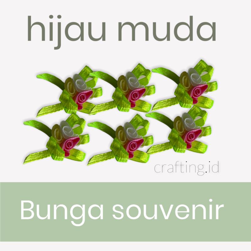 10 PCS APLIKASI BUNGA SOUVENIR