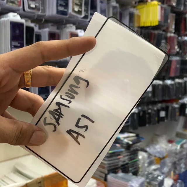 TEMPERED GLASS FULL LEM SAMSUNG A51 GALAXY A51 2020