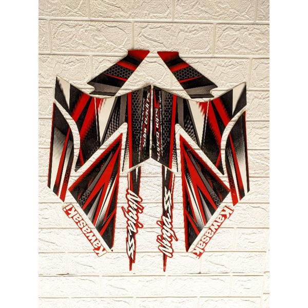 Striping ninja ss merah hitam