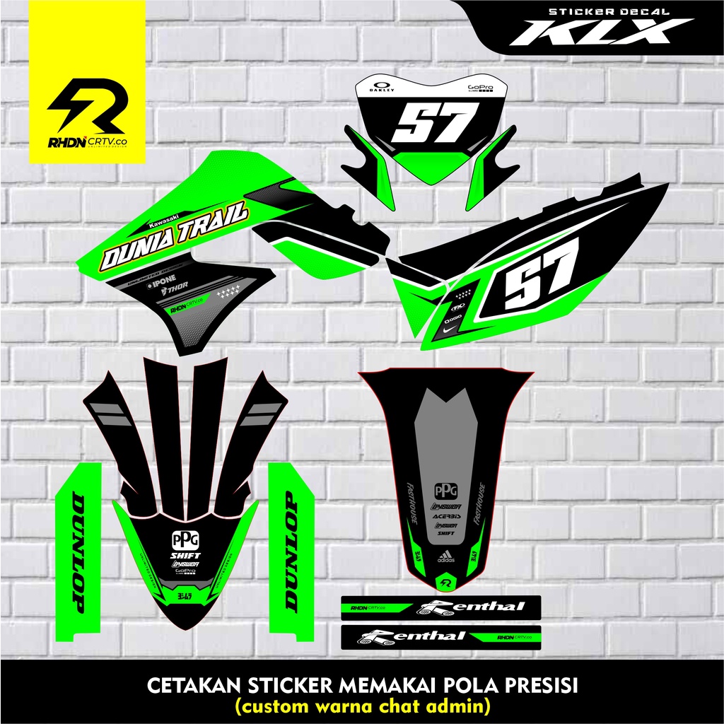 decal klx old - sticker decal klx old