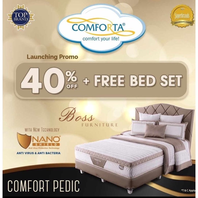SET COMFORTA COMFORT PEDIC + Divan Sandaran PROMO