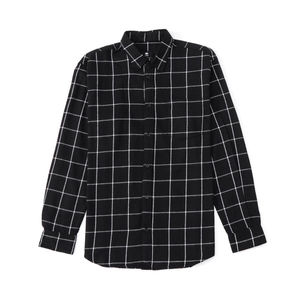 Hommes Apparel FS167 Black Grease Flannel Shirt