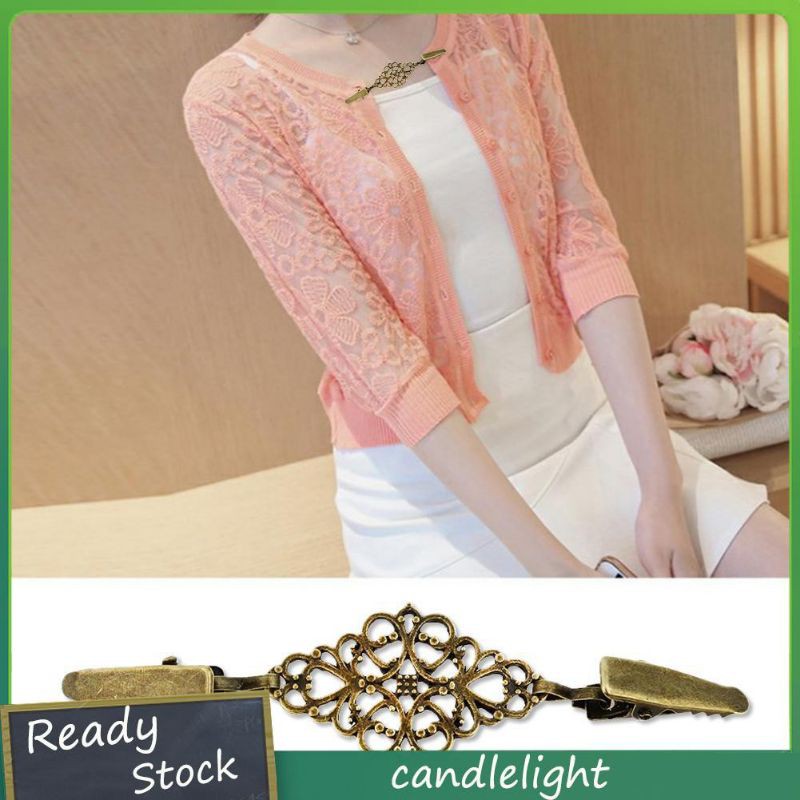 KLIP PENJEPIT BAJU CARDIGAN ATAU OUTTER IMPORT ROSE GOLD