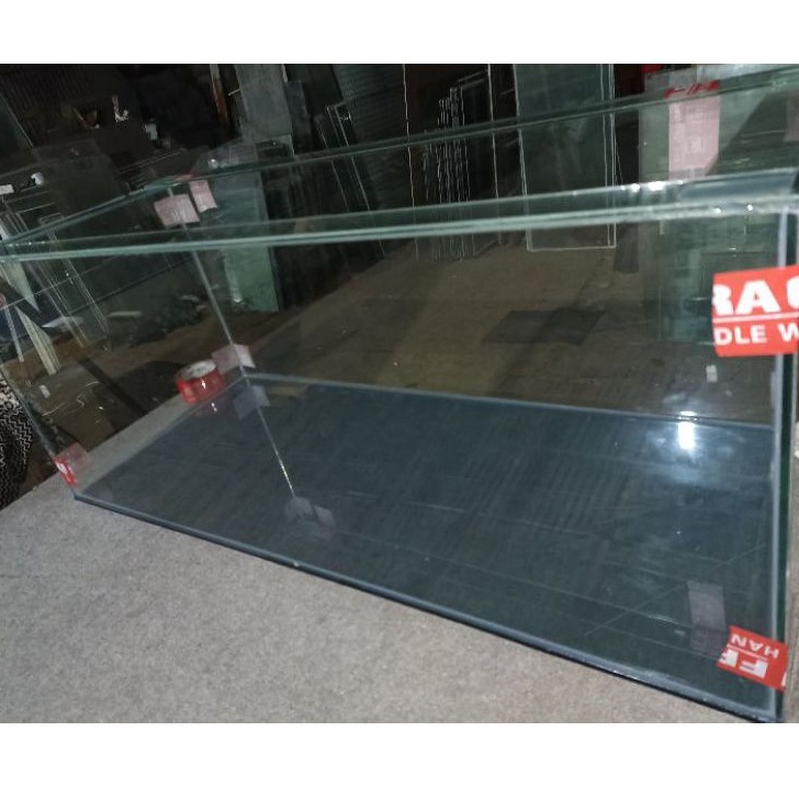 NEW AKUARIUM UK 100X40X40 KACA DASAR 8MM WARNA KELILING 5MM [terbaik][terlaris]