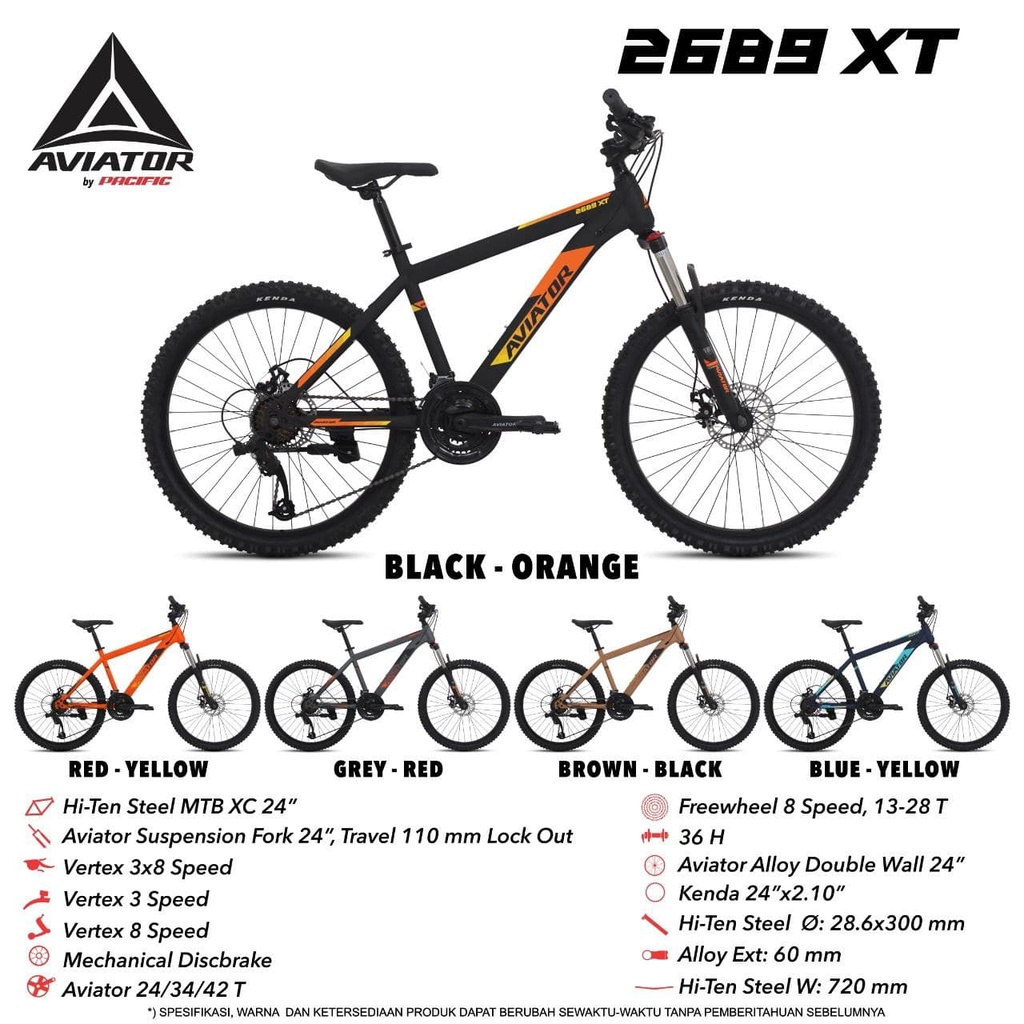 SEPEDA MTB 24 AVIATOR AT 2689 XT