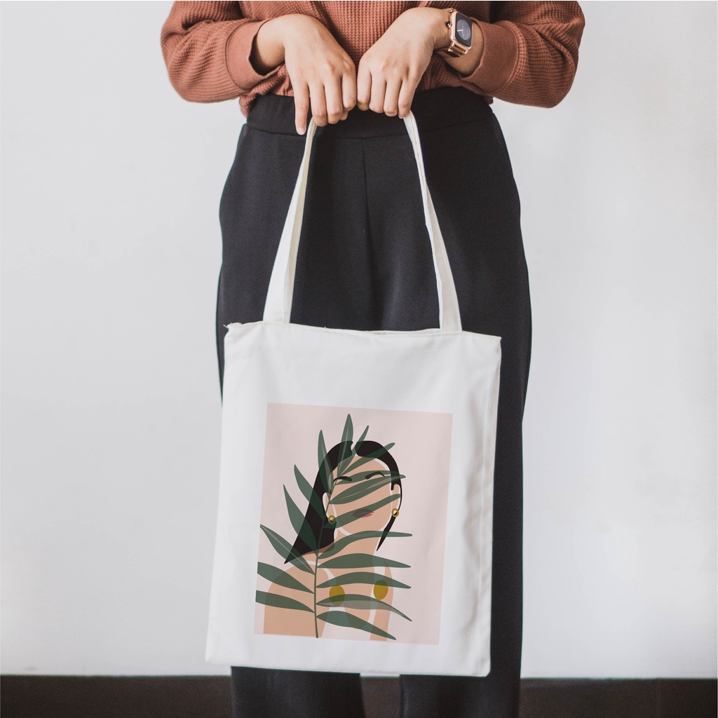 Sevine Totebag Tas Wanita Tote Bag Resleting Nordic Aesthetic Girly - NG