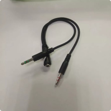 Kabel Audio Aux 3.5mm Splitter 1 female To 2 Male Cable Spliter