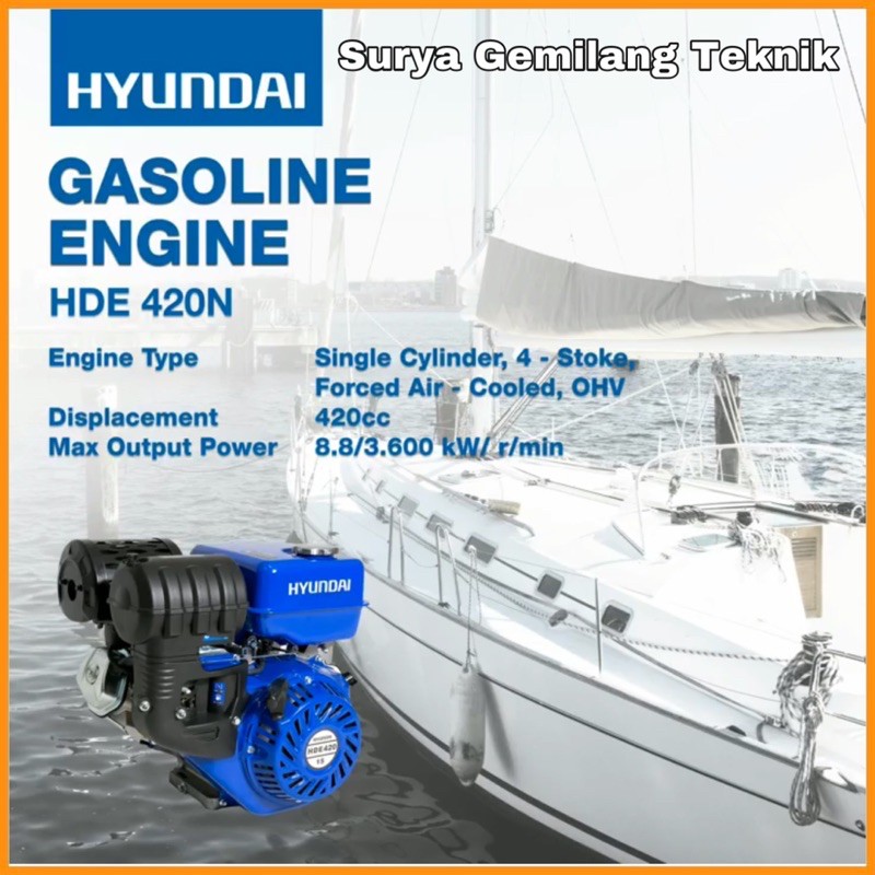 HYUNDAI 420 Mesin Bensin Penggerak Serbaguna Engine 4 Stroke 15HP
