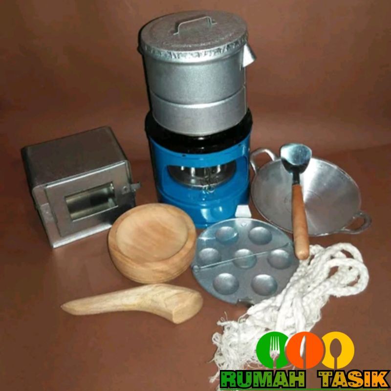 Set Mainan Masak Masakan Tradisional / Set Kompor Mini Mainan Anak Paket D1