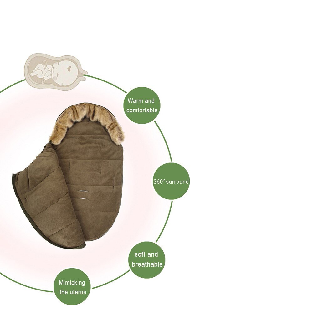 Dearest Newborn Baby Winter Warm Sleeping Bags Thicker Down Cotton Baby Cocoon Swaddle Wrap Infant Shopee Indonesia