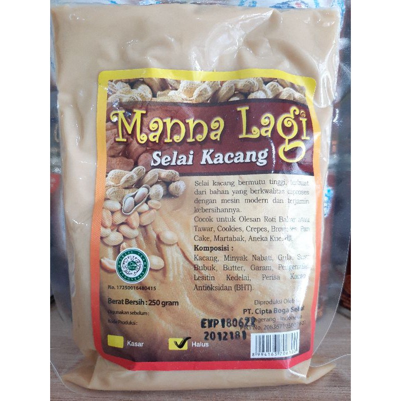 

Selai Kacang Manna Lagi 250gr