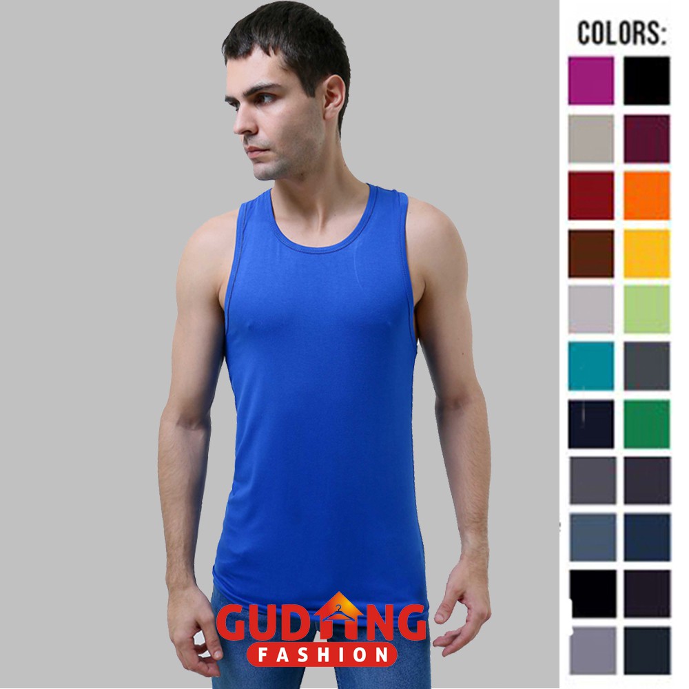 Kaos Singlet Pria Distro - Banyak Pilihan Warna