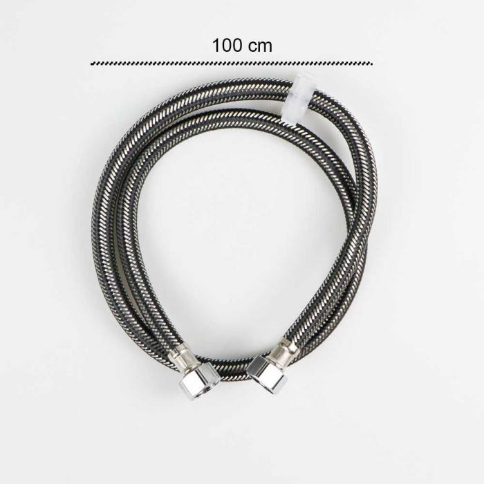 Selang Shower Fleksibel Hose Stainless Steel - JR013387 - Silver, 100CM